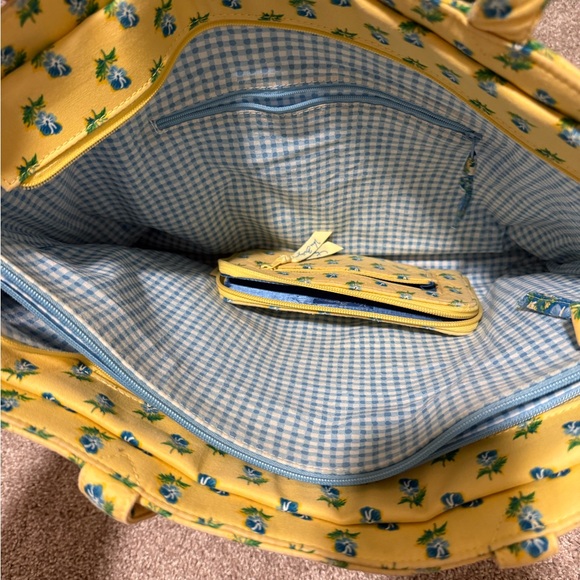 Vera Bradley blue floral Katherine print tote and wallet combo - Picture 3 of 5